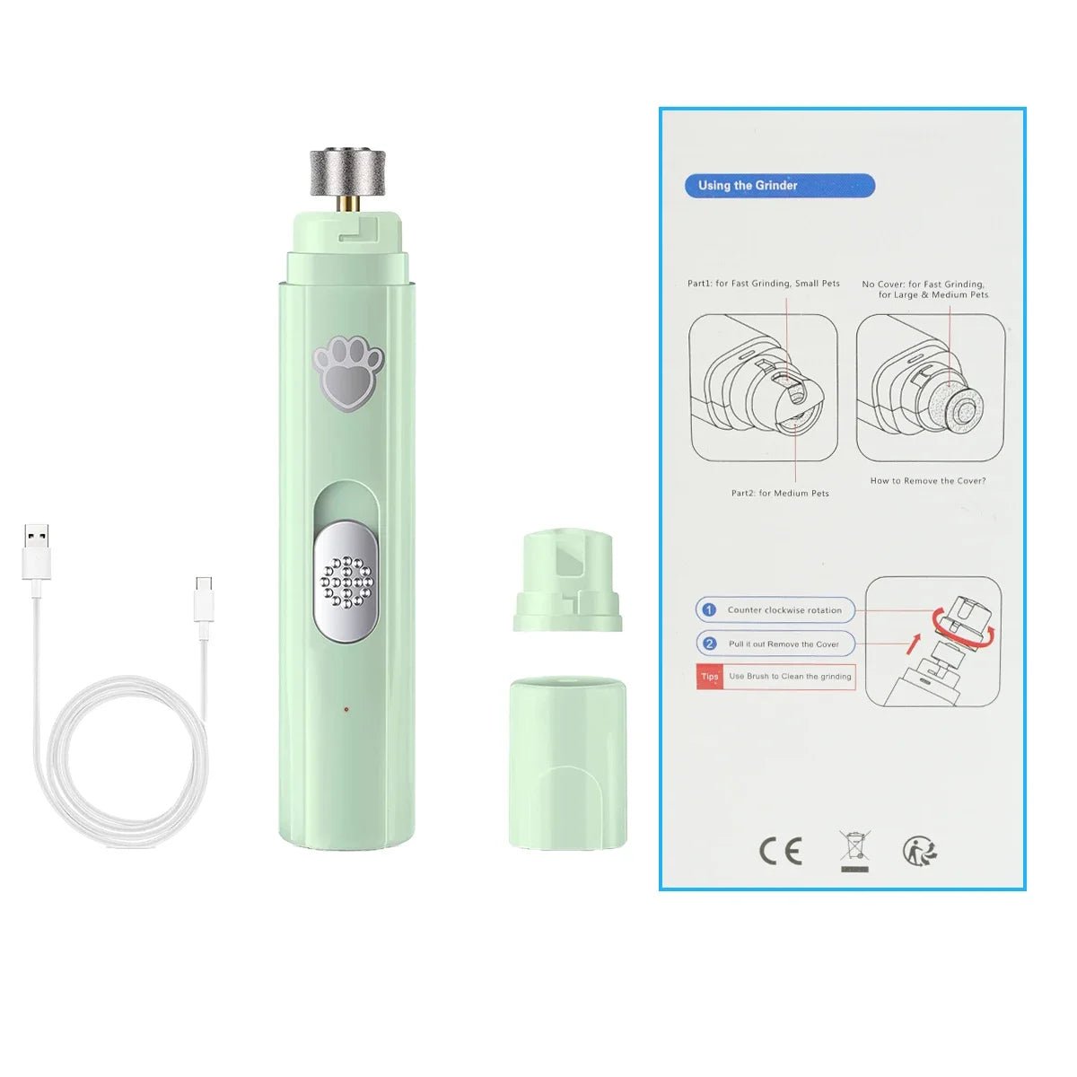 FurrNix Professional Electric Pet Nail Grinder -