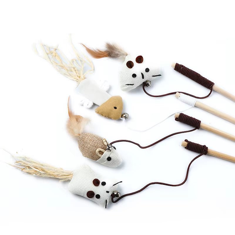 FurrNix Interactive Feather Wand Cat Toy -