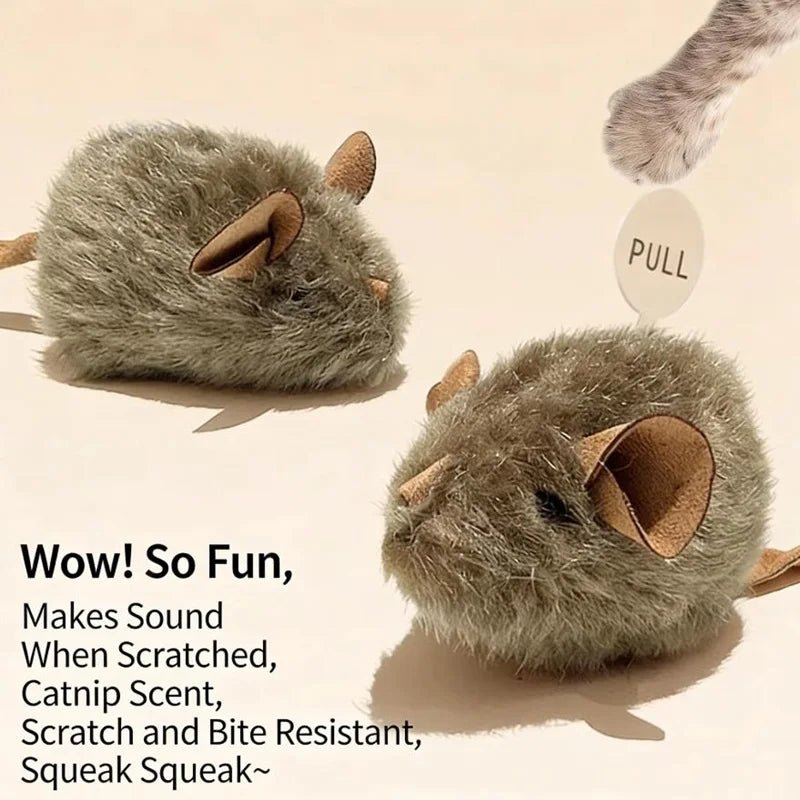FurrNix Interactive Squeaky Mouse Cat Toy -