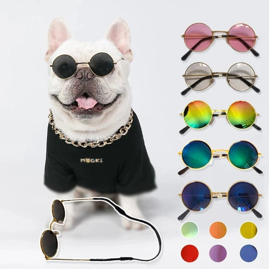 FurrNix Vintage Round Pet Sunglasses -