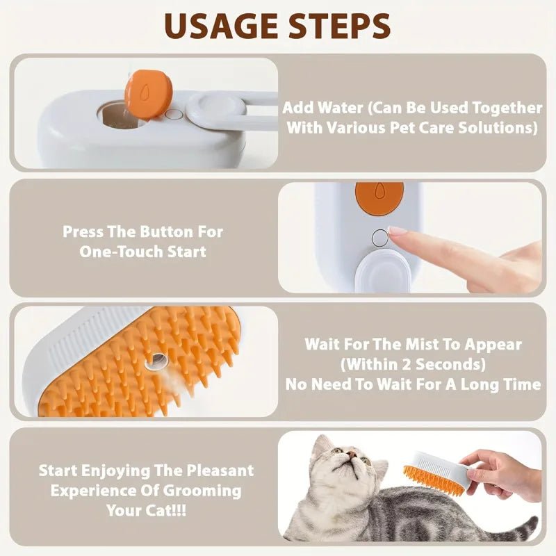 FurrNix Steam Spray Grooming Comb -