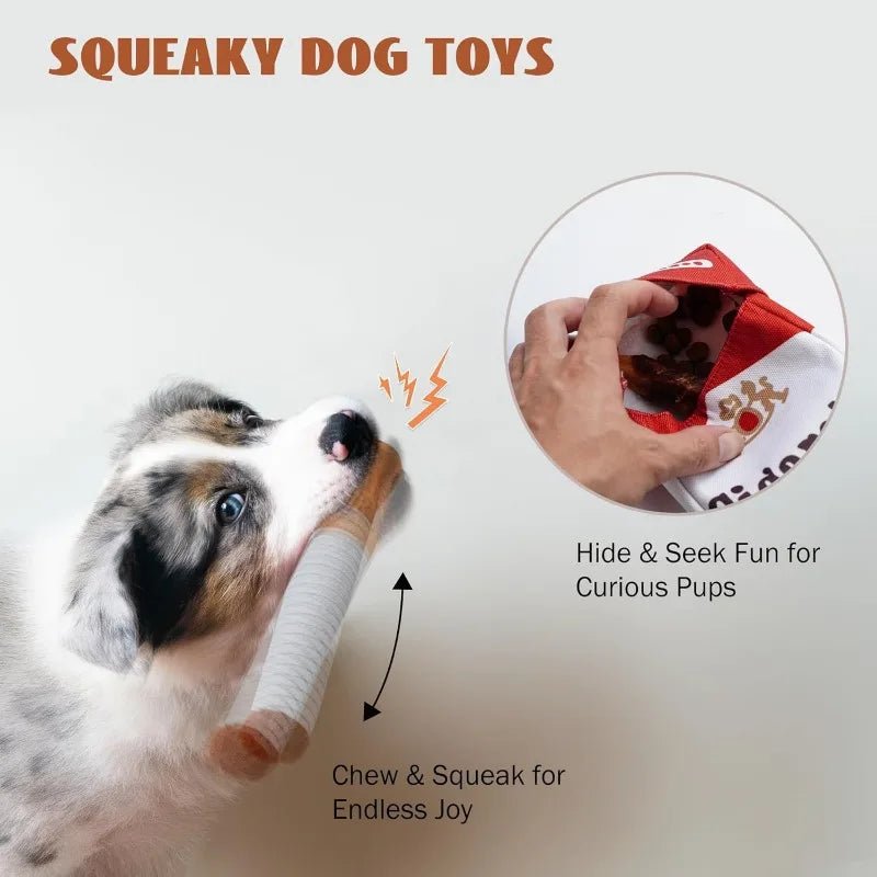 FurrNix Novelty Squeky "Cigarette" Dog Toy Set -