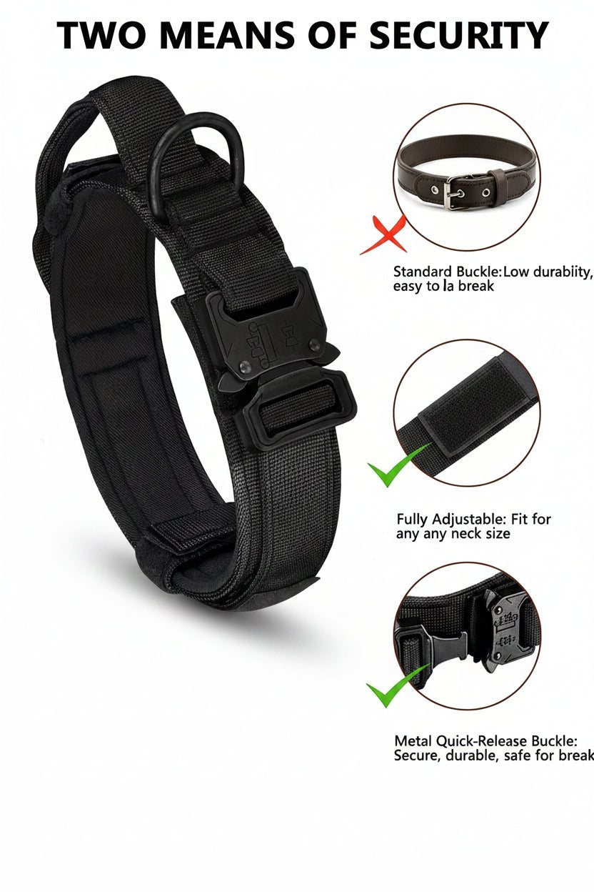 Heavy-Duty Tactical Dog Collar -
