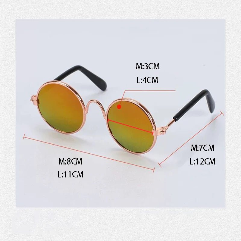 FurrNix Vintage Round Pet Sunglasses -