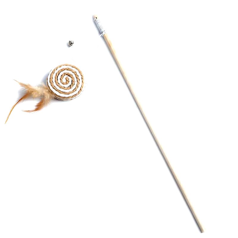 FurrNix Interactive Feather Wand Cat Toy -