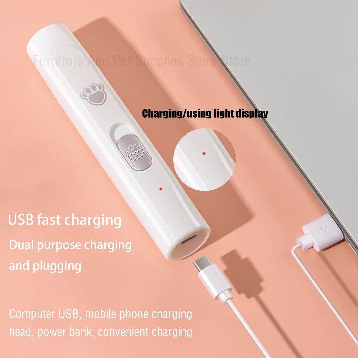 FurrNix Professional Electric Pet Nail Grinder -