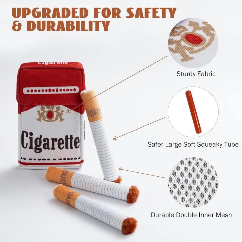 FurrNix Novelty Squeky "Cigarette" Dog Toy Set -
