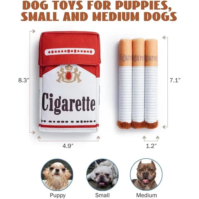 FurrNix Novelty Squeky "Cigarette" Dog Toy Set -