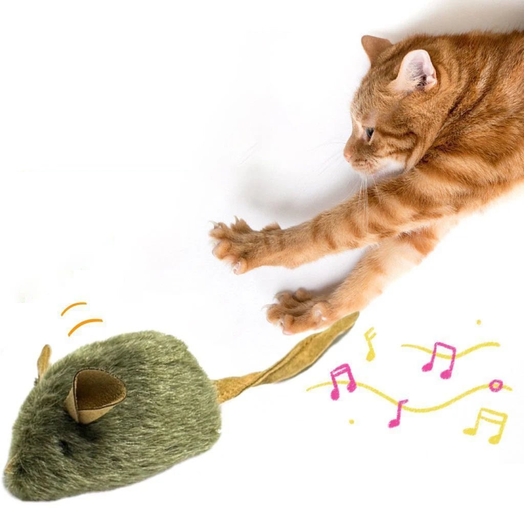 FurrNix Interactive Squeaky Mouse Cat Toy -