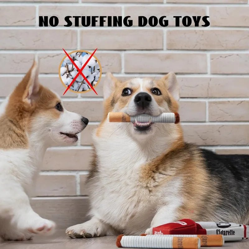 FurrNix Novelty Squeky "Cigarette" Dog Toy Set -