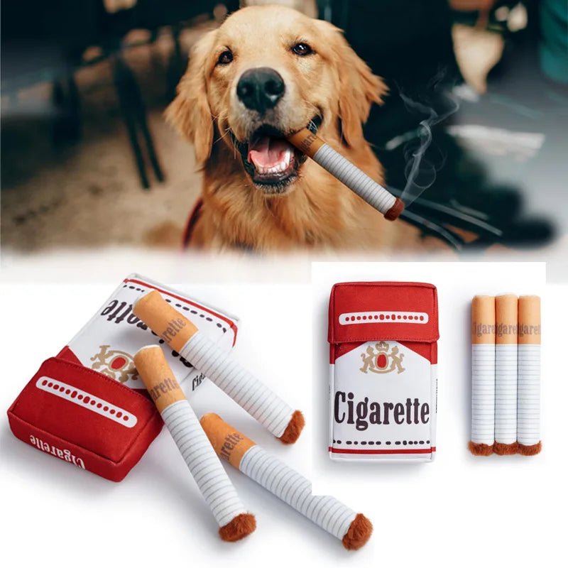 FurrNix Novelty Squeky "Cigarette" Dog Toy Set -