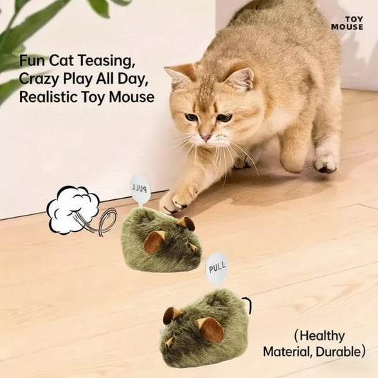 FurrNix Interactive Squeaky Mouse Cat Toy -