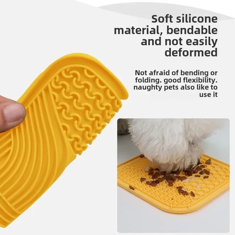 FurrNix Silicone Slow Feed Lick Mat for Cats & Dogs -