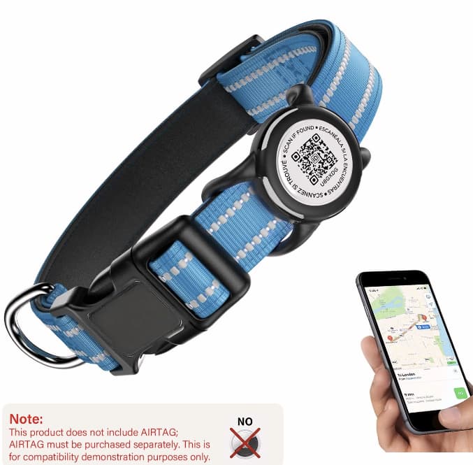 FurrNix Smart AirTag Dog Collar Set -