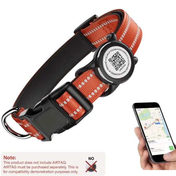 FurrNix Smart AirTag Dog Collar Set -